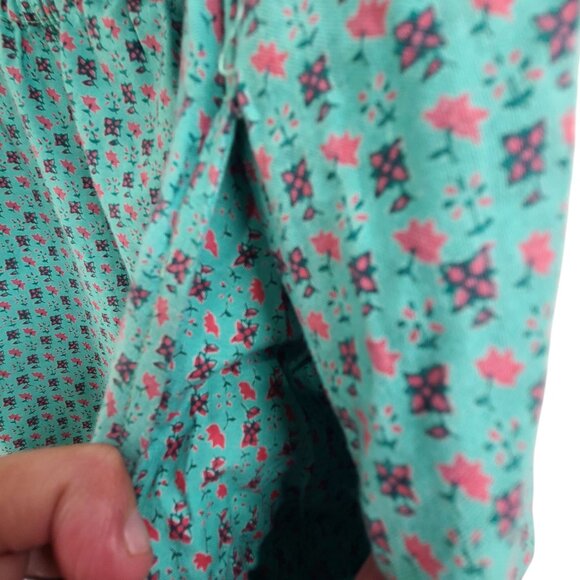 Indian Cotton Sundress by Indus Vintage 70s Patchwork Peasant Dress Size Medium - Picture 6 of 9